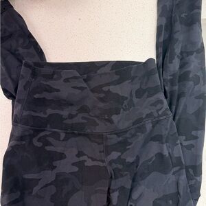lululemon athletica Black Camo High-Rise Leggings 25 inch inseam